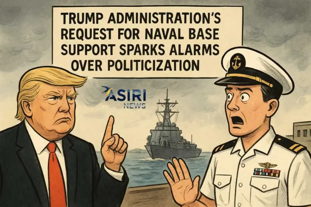 Trump Administration's Request for Naval Base Support Sparks Alarms over Politicization