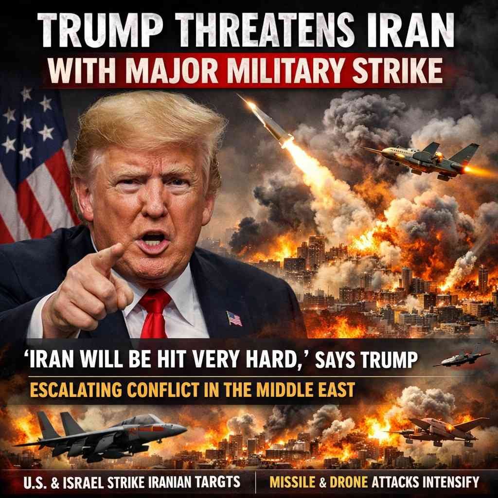Trump Threatens Iran With Major Military Strike